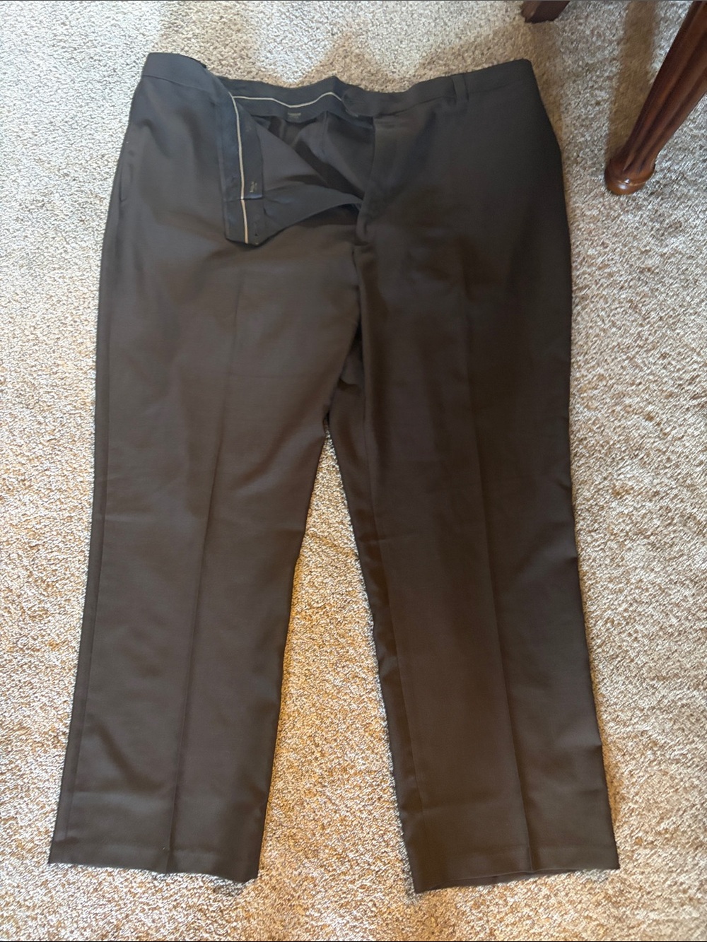 Haggar Men's Dark Brown Dress Pants
